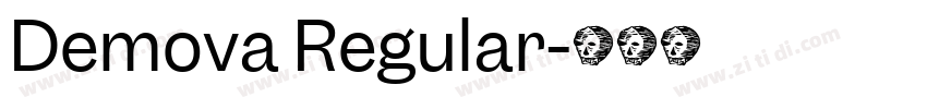 Demova Regular字体转换